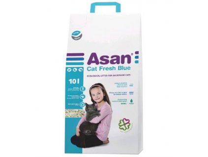 Podstielka ASAN Fresh Blue pre mačky a fretky 10 L (2 kg)