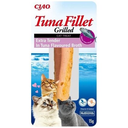 Pamlsok Inaba Churu Grilled cat Tuniak extra krehký v tuniakovom vývare 12 ks 180 g
