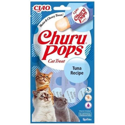 Pamlsok Inaba Churu Pops cat Tuniak 12 x 4 tuby 720 g