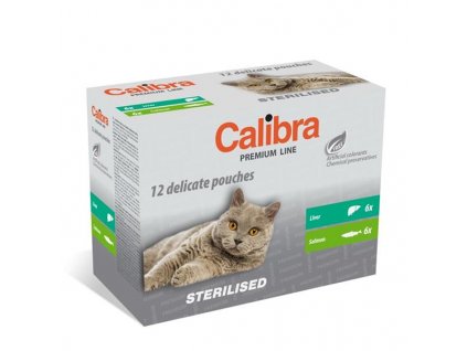 Calibra KAPSIČKA Premium cat Sterilised Multipack 12 x 100 g