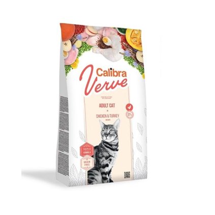 Calibra Cat Verve GF Adult Chicken&Turkey 750g