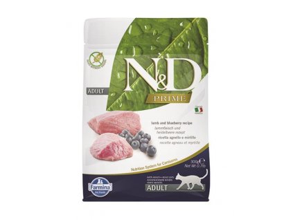 Farmina N&D cat PRIME (GF) adult, lamb & blueberry 0,3 kg