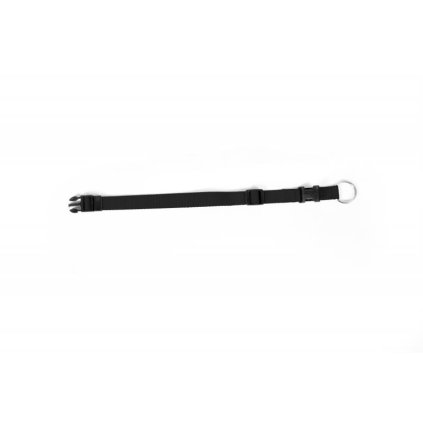 Obojok DUVO+ Nastaviteľný nylon čierny 30-45 cm/ 15 mm
