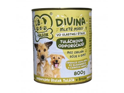 Divina - 100 % mäsová konzerva Tuláčik 800 g