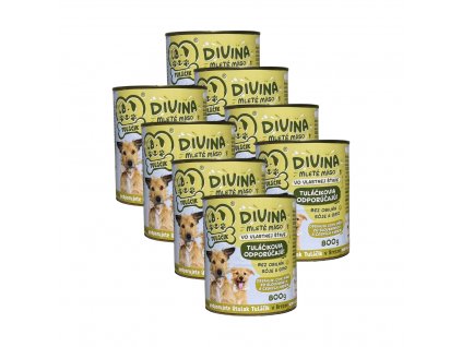 Divina - 100 % mäsová konzerva Tuláčik 8 x 800g