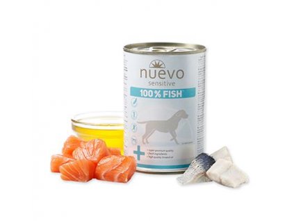 NUEVO dog Sensitive 100% Fish 375 g konzerva