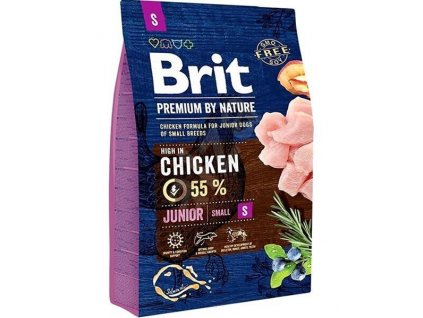 Brit Premium by Nature dog Junior S 3 kg