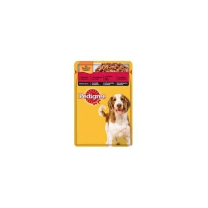 8530 mars pedigree kapsicka dog adult zmes hovadzieho a pecene v zele 24 x