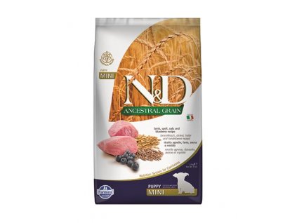 Farmina N&D dog AG puppy mini, lamb, spelt, oats & blueberry 2,5 kg