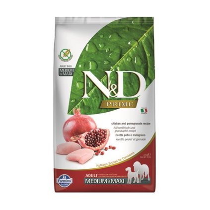 Farmina N&D dog PRIME (GF) adult medium & maxi, chicken & pomegranate 2,5 kg