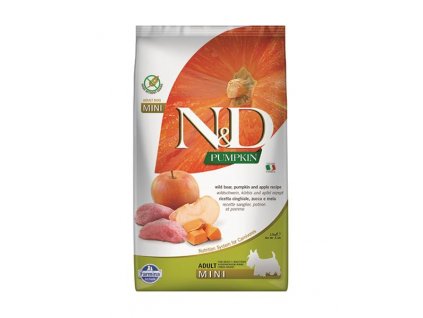 Farmina N&D dog PUMPKIN (GF) adult mini, boar & apple 2,5 kg