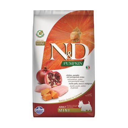 Farmina N&D dog PUMPKIN (GF) adult mini, chicken & pomegranate 2,5 kg