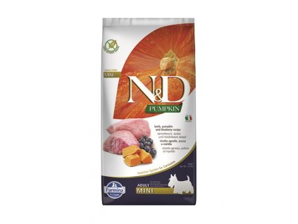 Farmina N&D dog PUMPKIN (GF) adult mini, lamb & blueberry 7 kg