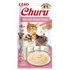 Pamlsok Inaba Churu Pyré cat Tuniak s lososom 12 x 4 tuby 672 g