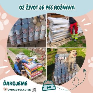 ÚTULKÁČI V ROŽŇAVE MAJÚ PLNÉ BRUŠKÁ😍 Ďakujeme za vašu obrovskú pomoc🫶 Spoločne sme cez náš eshop www.pomozutulku.sk...