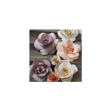 Papírové květiny - set