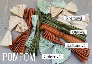 Pompomy vyrábíme ručně z našich hedvábných papírů. Objednáte v našem e-shopu Pompomtime.cz #pompom #pompomtime #event...