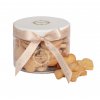 square jar with mignon biscuits for pets