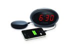 Vibrating and light alarm clock