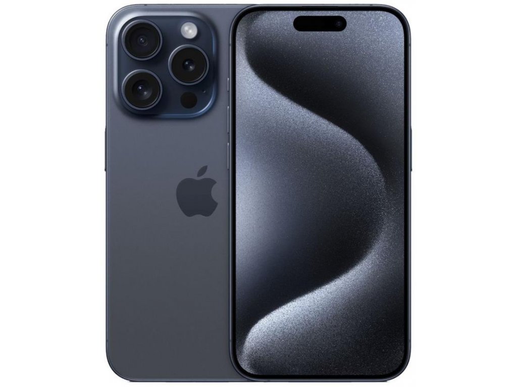 apple iphone 15 pro blue titanium