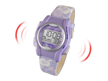 VIBRALITE MINI fialová s květinami