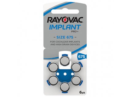 Batéria Rayovac 675 IMPLANT Pro+
