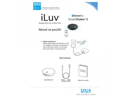 Bezdrátový vibrační polštářek iLuv SmartShaker 2 Black