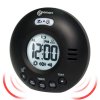 geemarc wake n shake voyager extra loud travel alarm clock with vibration black 15