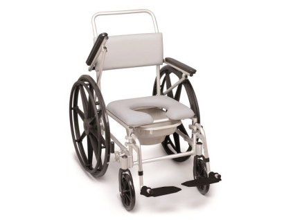 Sprchové a toaletní křeslo s velkými koly - ROZBALENO