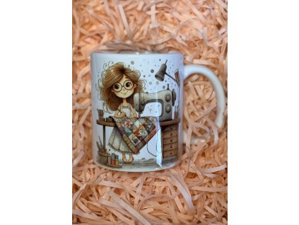 Hrneček švadlenka - brunetka
