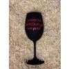 Vinná sklenička černá - Protože být dokonalá...