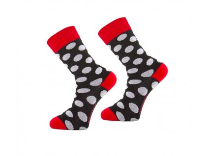 veselé ponožky s puntíky