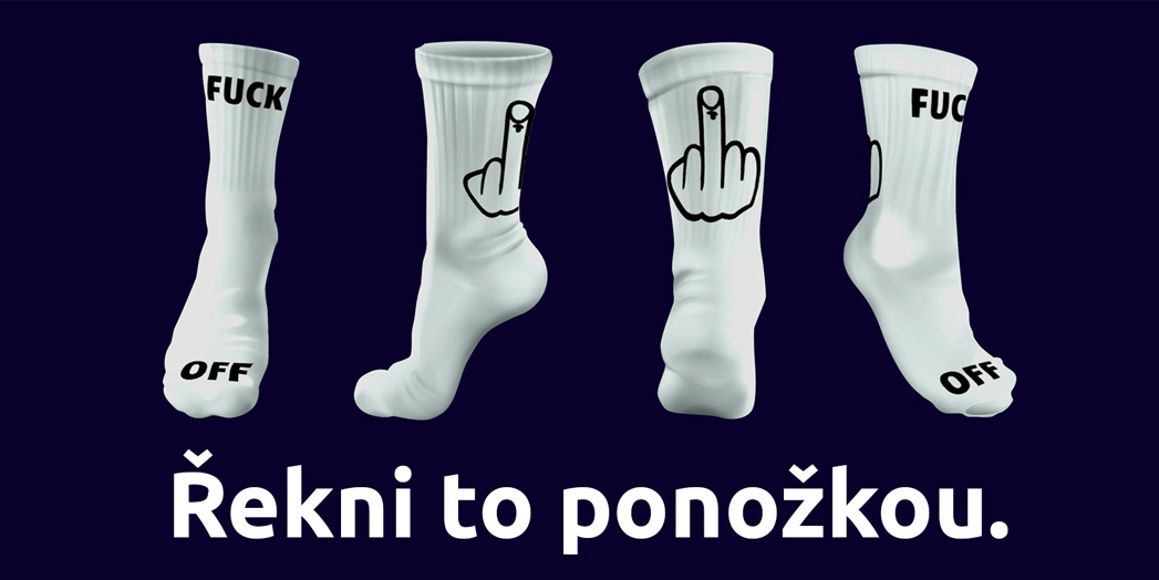 FUCK OFF PONOŽKY
