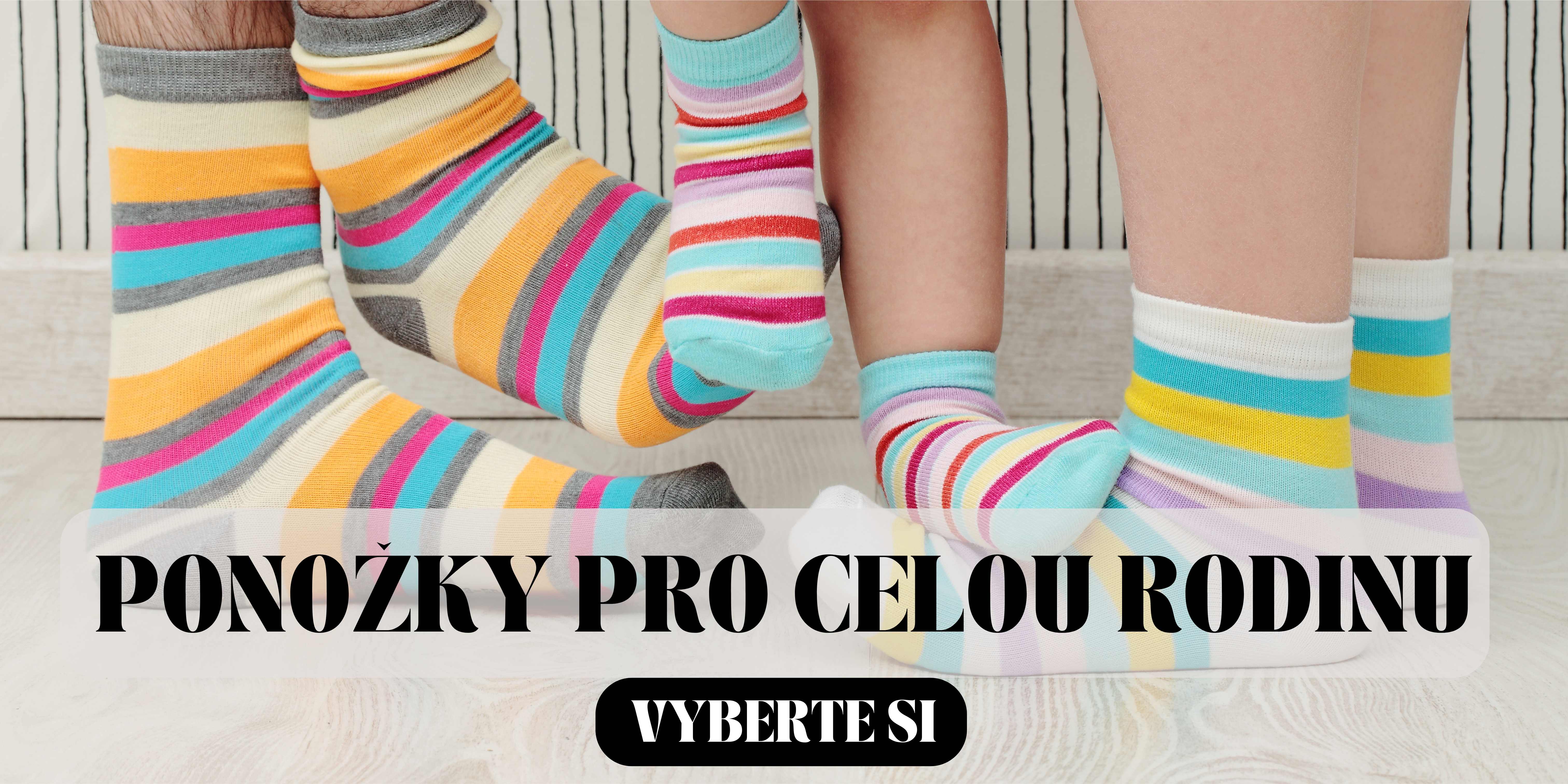 Stylové ponožky pro celou rodinu