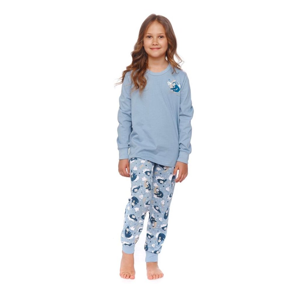 Dětské pyžamo Dreams modré s lenochodem (Velikost 146/152)