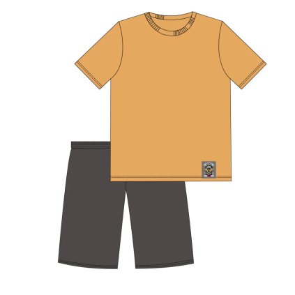 Pyžamo Cornette 326/199 Break Rules M-XXL kr/r (Barva medová, Velikost M)