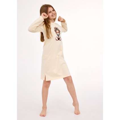Košilka Cornette 258/197 Panther 2 dl/r dívčí (Barva béžová, Velikost 134-140)