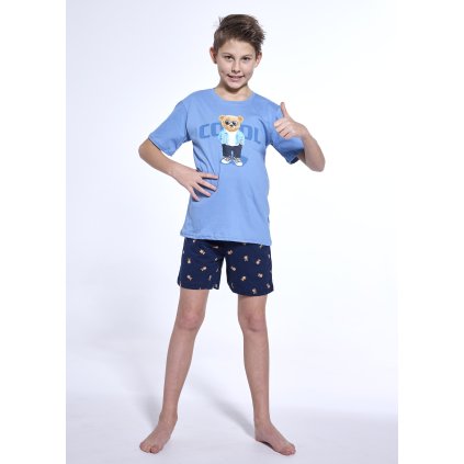 Pyžamo Cornette 790/119 Cool KR/R chlapecké (Barva světle modrá, Velikost 134-140)