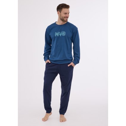 Pyžamo Cornette 322/281 Nevada 2 dl/r pánské (Barva světle modrá, Velikost XL)