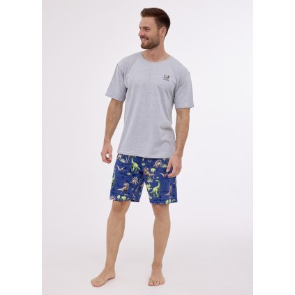 Pyžamo Cornette 326/272 Dinosauar 2 kr/r pánské (Barva jeans, Velikost XL)