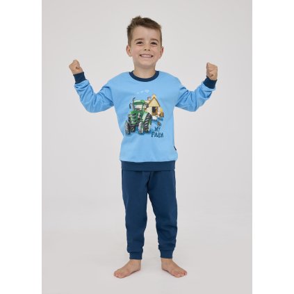 Pyžamo Cornette 477/161 Farm dl/r chlapecké (Barva světle modrá, Velikost 110-116)