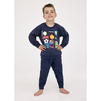 Pyžamo Cornette 478/159 Winner dl/r chlapecké (Barva tmavě modrá, Velikost 110-116)