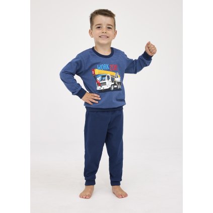 Pyžamo Cornette 478/162 Work Zone dl/r chlapecké (Barva jeans, Velikost 110-116)