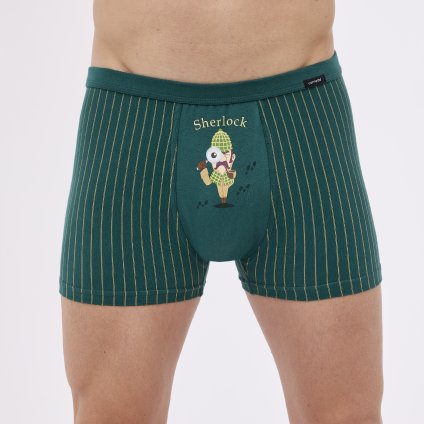 Boxerky Tattoo Cornette 280/235 Sherlock (Barva zelená, Velikost L)