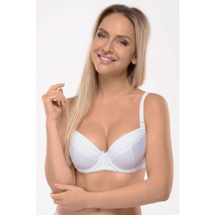 Kojící podprsenka ALLES Mama Kelly U bílá (Barva bílá, Velikost 70D)
