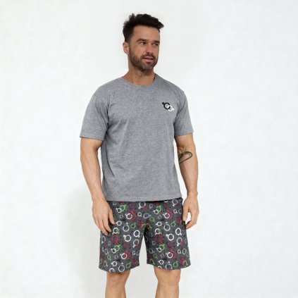 Pyžamo Cornette 326/206 Lovbe Symbols kr/r pánské (Velikost M)