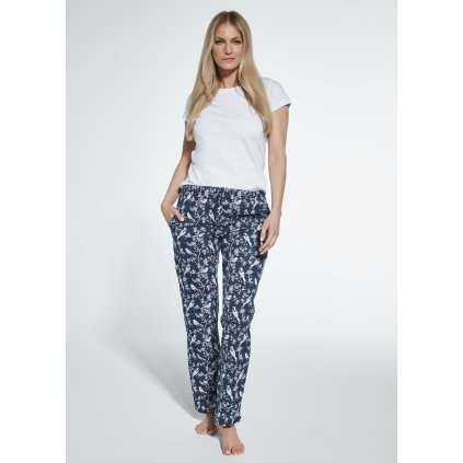 Pyžamové kalhoty Cornette 690/36 (Barva světle modrá, Velikost S)