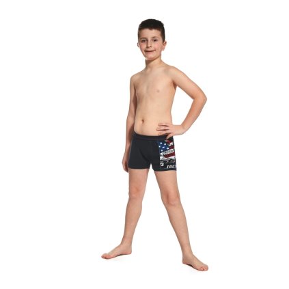 Boxerky Cornette Young Boy 700/53 America 2 (Barva grafit, Velikost 134-140)