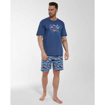 Pyžamo Cornette KR 326/140 Route 66 (Barva jeans, Velikost XXL)