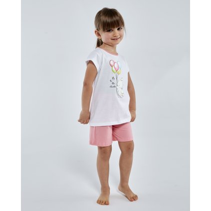Pyžamo Cornette Dívčí KR 745/102 Balloons 2 (Barva bílá, Velikost 86-92)